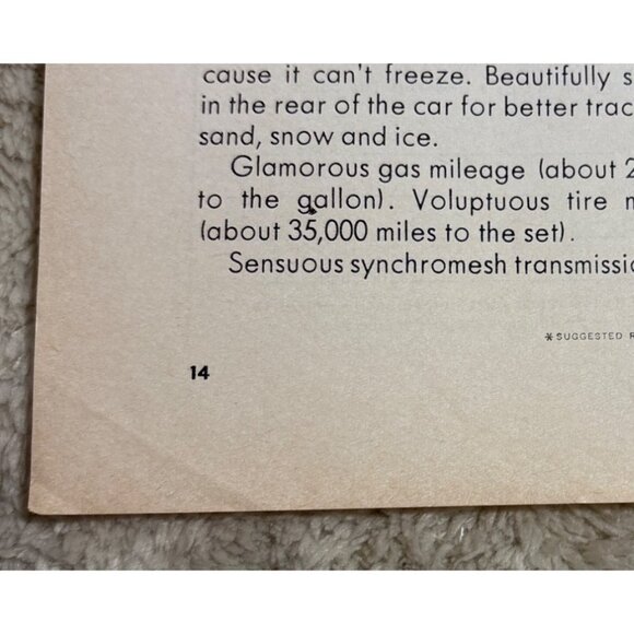 Volkswagen Fastback Print Ad Vintage 1960s  All the Beauty of the Ugly One - Picture 6 of 10